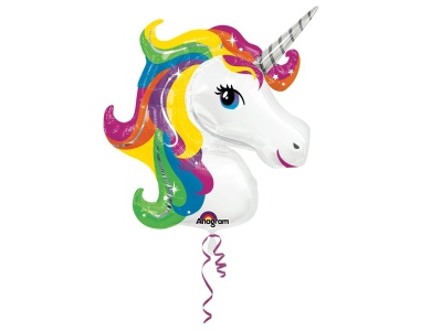 Folienballon Rainbow Einhorn