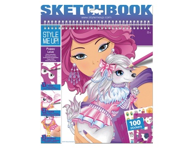 Large Size Puppy Love Sketchbook