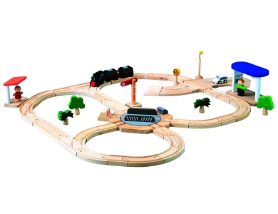 PlanToys PlanWorld Eisenbahnset Drehscheibe