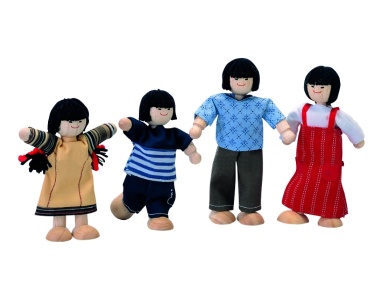Puppen Asiatische Familie