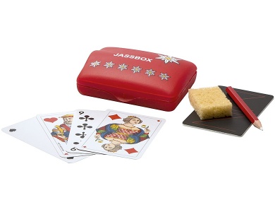 Edelweiss Jassbox Opti-Piquet Rot