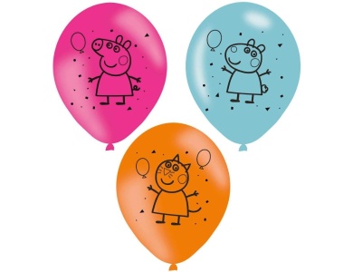 Ballone Peppa Pig 6Teile