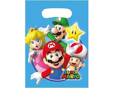 Amscan Super Mario Partytüten (8Teile)