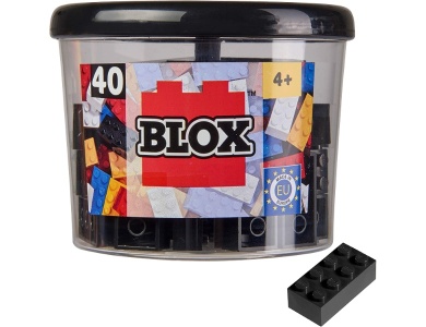Blox 40 schwarze 8er Steine in Dose