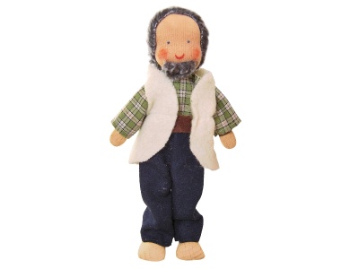 Biegepuppe Opa 10cm