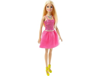 Puppe im pinken Glitzerkleid