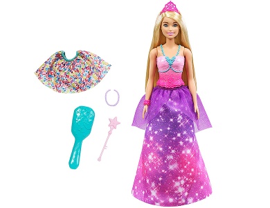 2-in-1 Prinzessin & Meerjungfrau Puppe