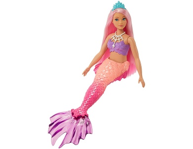 Meerjungfrau Puppe rosa Haare