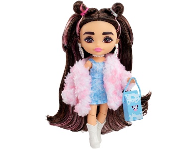 Minis Puppe Cow Print Furry Jacket