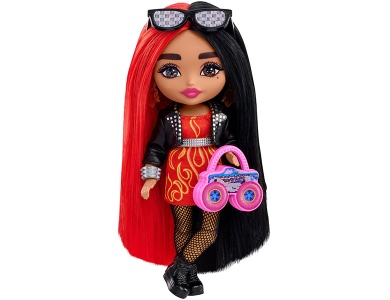 Minis Puppe Red/Black Hair
