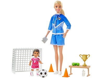 Fussballtrainerin Blond