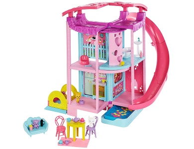 Barbie Puppenhaus Ferienhaus mit Möbeln und Puppe | Puppenhäuser