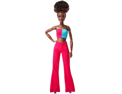 Looks Black Updo Pink Pants