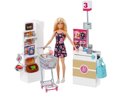 Supermarkt mit Puppe