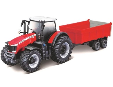 Traktor Massey Ferguson 87405 mit Schwungrad & Anhänger