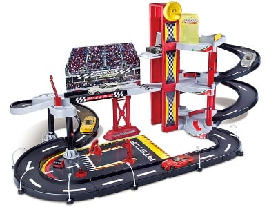 Bburago Ferrari Racing Garage & 1 Fahrzeug