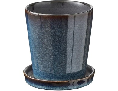 Bitz Pflanzengefss Blau (10x10,5cm)