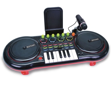 DJ Mixer mit Mikrophon