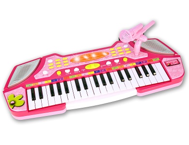 Elektronik-Keyboard mit 37 Tasten Pink