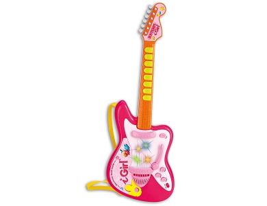 Elektronische Rockgitarre Pink