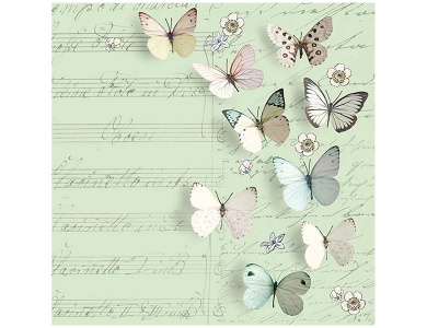 Braun & Company Papierservietten Schmetterlinge (20Teile)