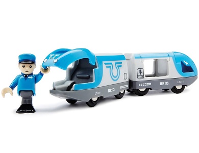 Blauer Reisezug batteriebetrieben