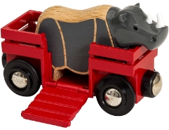 Tierwaggon mit Nashorn