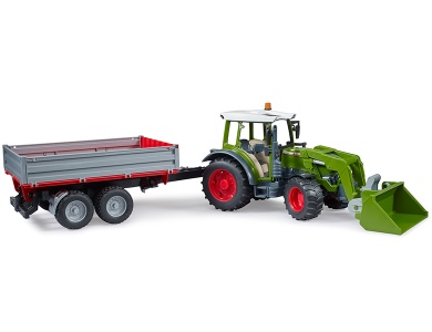 Fendt Vario 211 mit Frontlader und Bordwandanhnger