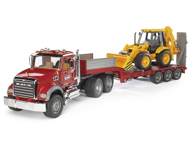 MACK Granite LKW mit Tieflader