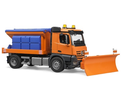 Mercedes Arocs Winterdienst mit Rumschild