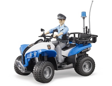 Polizei-Quad mit Polizist