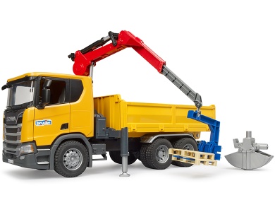 Scania Super 560R Baustellen-LKW mit Kran