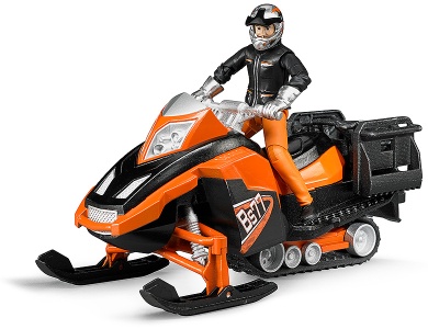 Snowmobil mit Fahrer