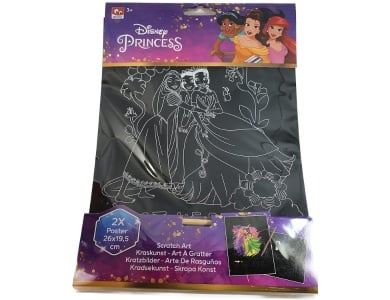 Disney Prinses Kratzbilder, 2 Stck.