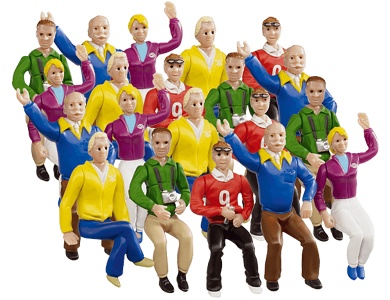Figurensatz Tribüne 20Teile