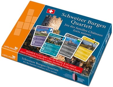 carta media Spiele Schweizer Burgen Quartett