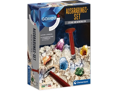 Clementoni Ausgrabungset Steine und Mineralien