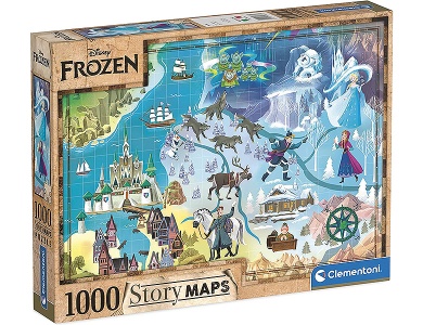 Disney Frozen Story Maps 1000Teile