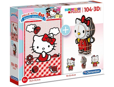 Hello Kitty inkl. 3D Model 104Teile