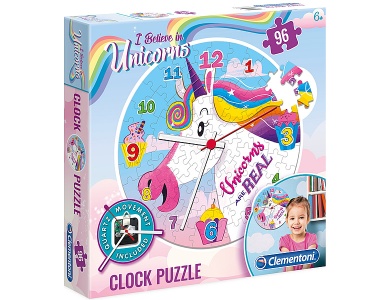 Uhr Einhorn inkl. Uhrwerk 96Teile