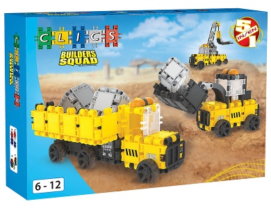 Baufahrzeuge 5-in-1 123Teile