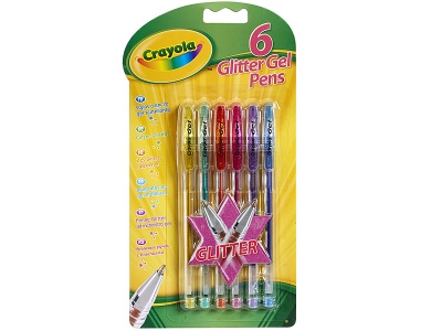 Glitzer Gelstifte 6Teile