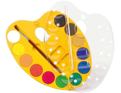 Wasserfarben Palette