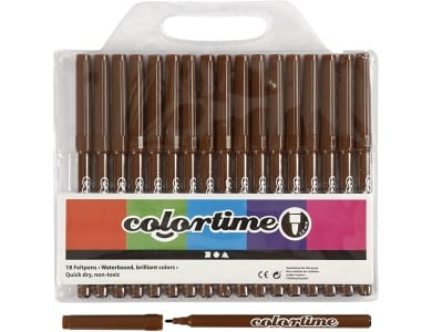 Creativ Company Braune Marker, 18 St�ck.