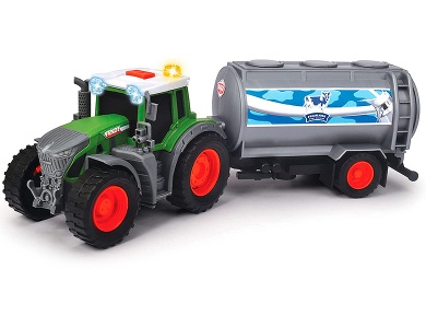 Fendt Traktor mit Milch-Anhänger