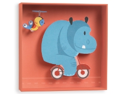 Wandbild Hippo