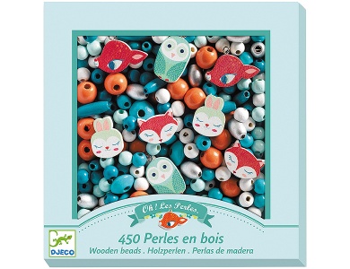 Djeco Holzperlen Tiere (450Teile)