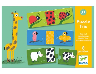 Puzzle Trio Nackte Tiere 24Teile