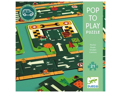 Riesenpuzzle Strasse 21Teile