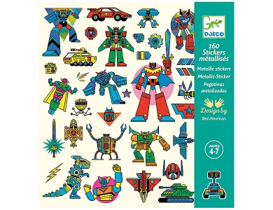 Sticker metallic Roboter